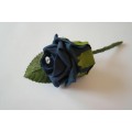 Rose buttonhole with Diamante Center